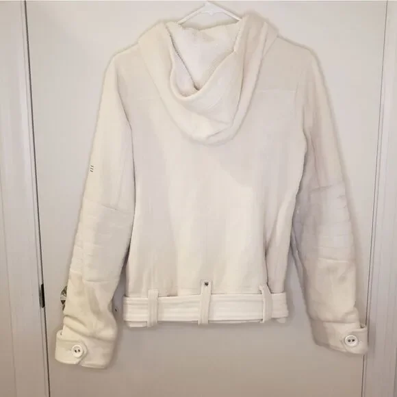 Hooded wool bomber jacket - Picture 3 of 16